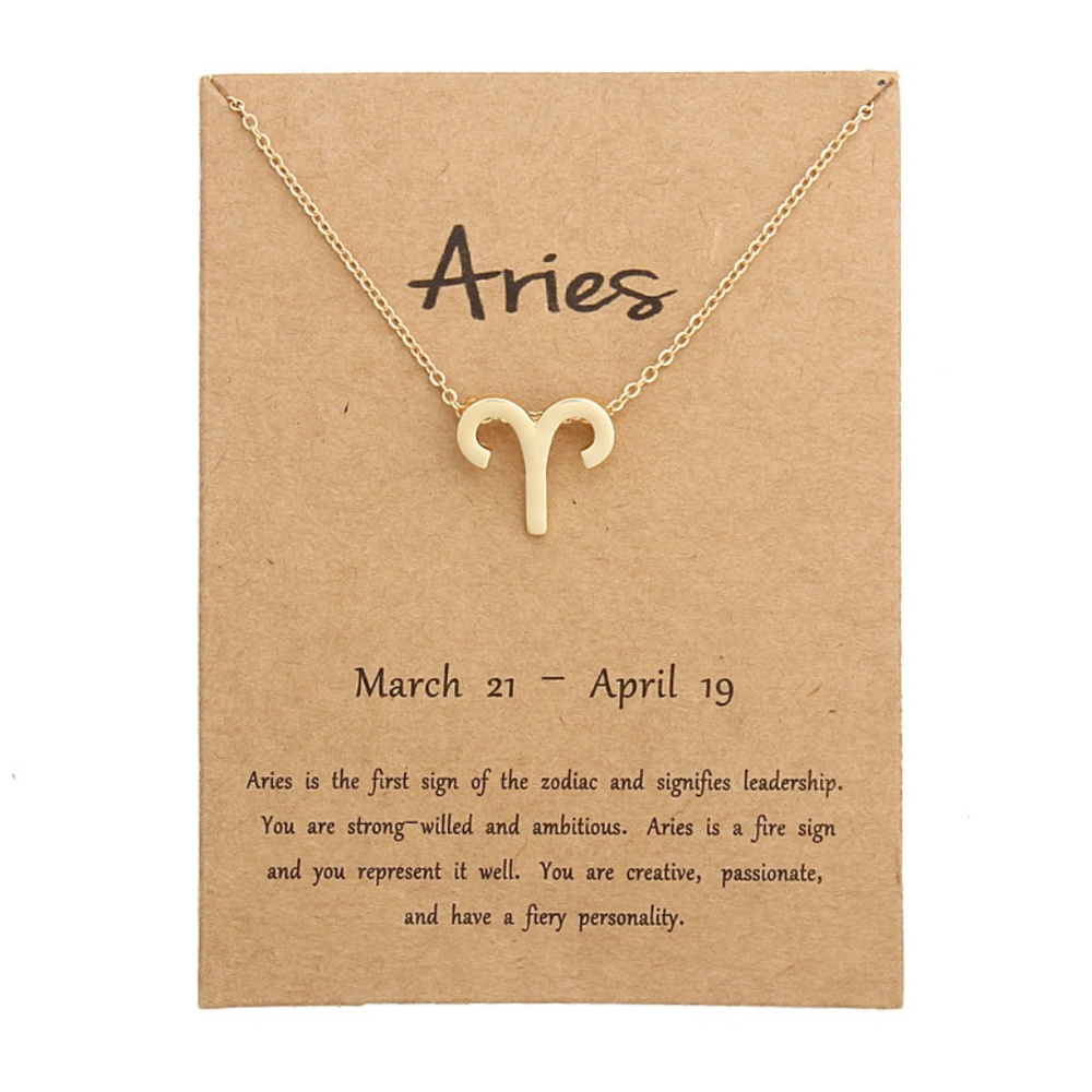 Aries Zodiac Sign Adjustable Necklaces-2 COLOR